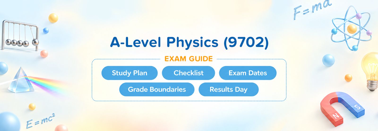 A-Level Physics 9702 Exam Guide: Study Plan, Checklist, Exam Dates, Grade Boundaries & Results Day
