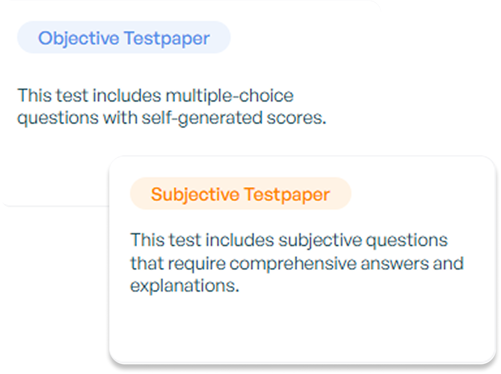 Testpapers preview