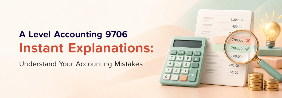 A Level Accounting 9706 Instant Explanations: Understand Your Accounting Mistakes